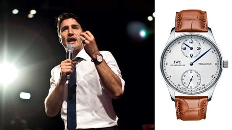 justin trudeau wrist watch|politicians watches.